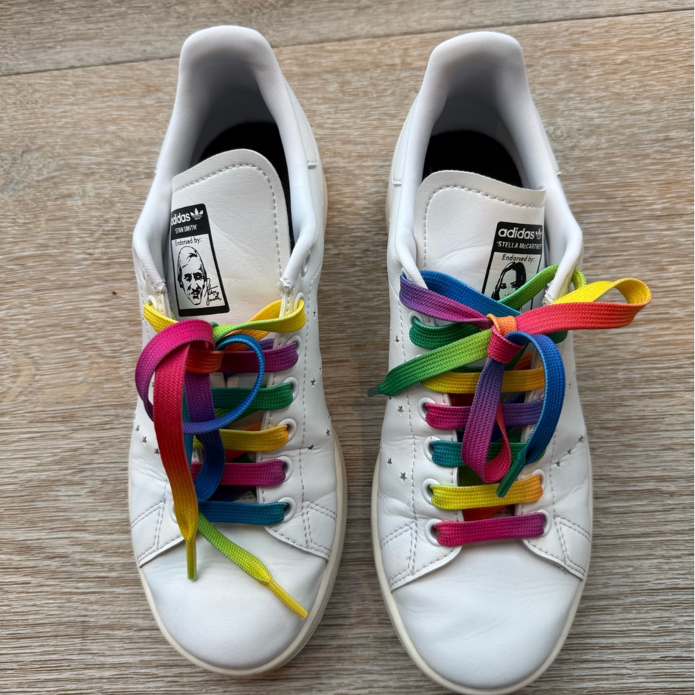 Stan Smith x Stella McCartney Adidas White Leather Sneakers